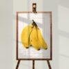 Country Life Educational Poster - Bananas, Watercolor Painting, Smooth Matte Art Print