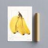 Country Life Educational Poster - Bananas, Watercolor Painting, Smooth Matte Art Print