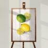 Country Life Educational Poster - Lemon, Watercolor Painting, Smooth Matte Art Print