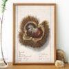Country Life Educational Poster - Chestnut, Watercolor Painting, Smooth Matte Art Print