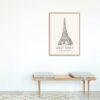 London Landmark Art - Great Tower Wembley Park, Design No. 66, Architecture Sketch, Matte Print