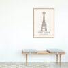London Landmark Art - Great Tower Wembley Park, Design No. 64, Architecture Sketch, Matte Print