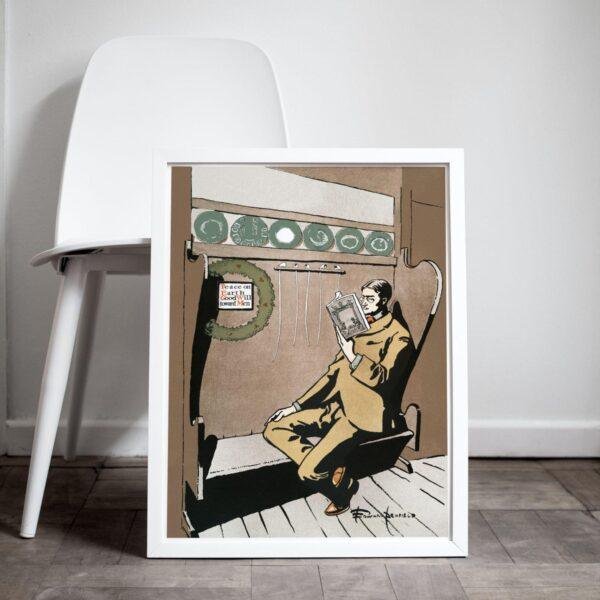 Edward Penfield – Quiet Hours, Bohemian Decor, Smooth Matte Art Print