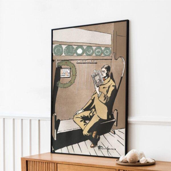 Edward Penfield – Quiet Hours, Bohemian Decor, Smooth Matte Art Print
