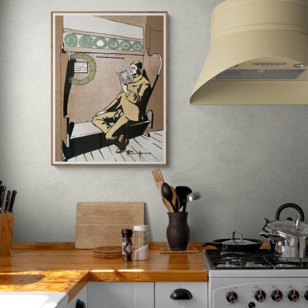 Edward Penfield – Quiet Hours, Bohemian Decor, Smooth Matte Art Print