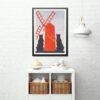 Edward Penfield – Black Cats & Windmill, Bohemian Decor, Smooth Matte Art Print