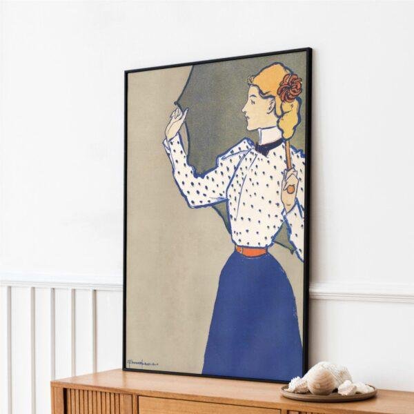 Edward Penfield – Afternoon Breeze, Bohemian Decor, Smooth Matte Art Print