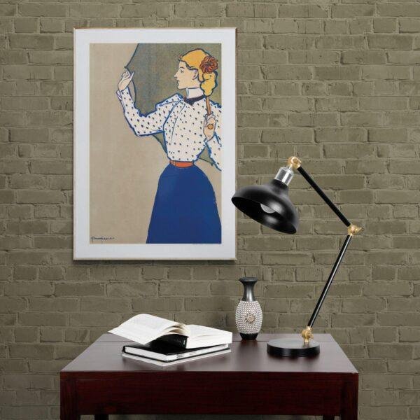 Edward Penfield – Afternoon Breeze, Bohemian Decor, Smooth Matte Art Print