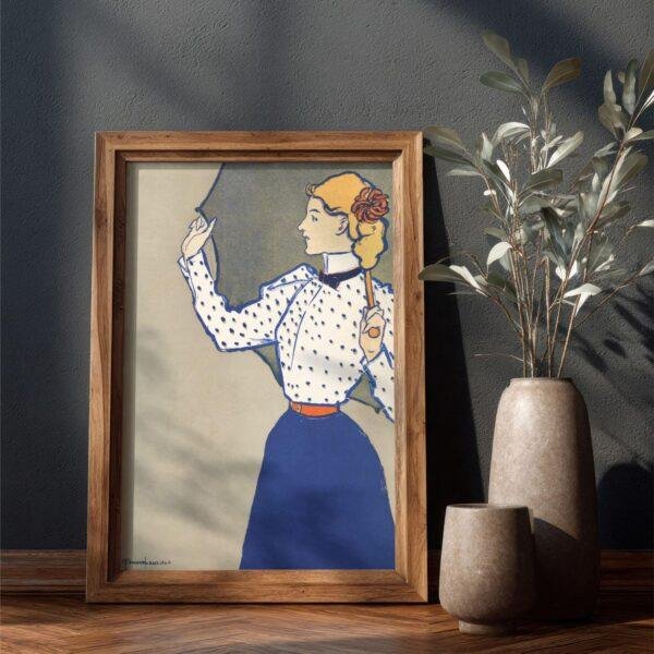 Edward Penfield – Afternoon Breeze, Bohemian Decor, Smooth Matte Art Print
