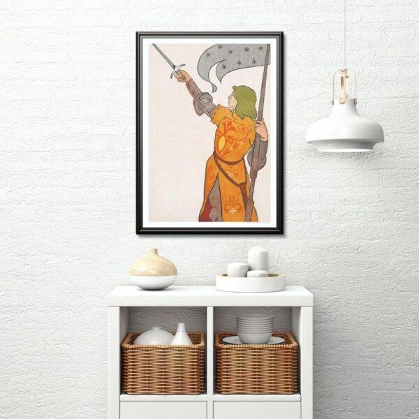Edward Penfield – Joan of Arc, Bohemian Decor, Smooth Matte Art Print