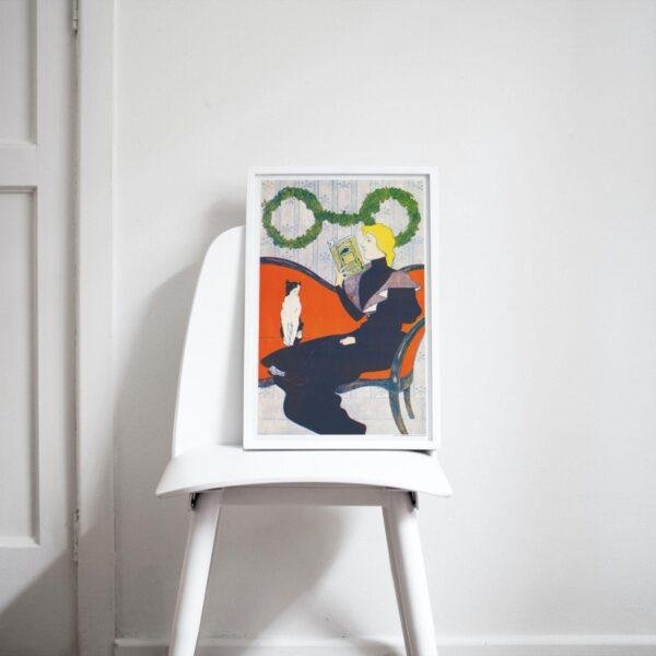 Edward Penfield – Evergreen Loops, Bohemian Decor, Smooth Matte Art Print