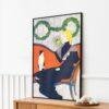 Edward Penfield – Evergreen Loops, Bohemian Decor, Smooth Matte Art Print