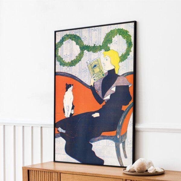 Edward Penfield – Evergreen Loops, Bohemian Decor, Smooth Matte Art Print