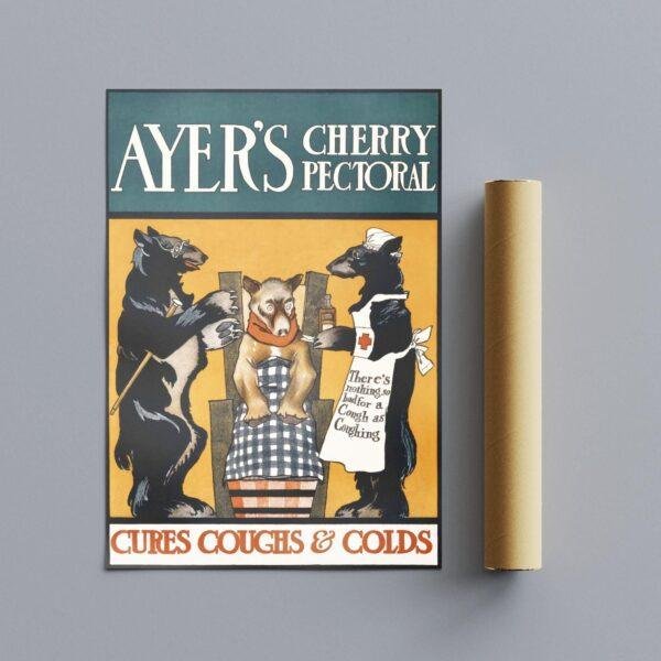 Edward Penfield – Ayer’s Remedy, Bohemian Decor, Smooth Matte Art Print