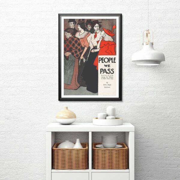 Edward Penfield – City Stories, Bohemian Decor, Smooth Matte Art Print