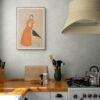 Edward Penfield – Scarlet Storm, Bohemian Decor, Smooth Matte Art Print
