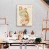 Egon Schiele - Lovemaking, Expressionist Masterpiece, Smooth Matte Art Print