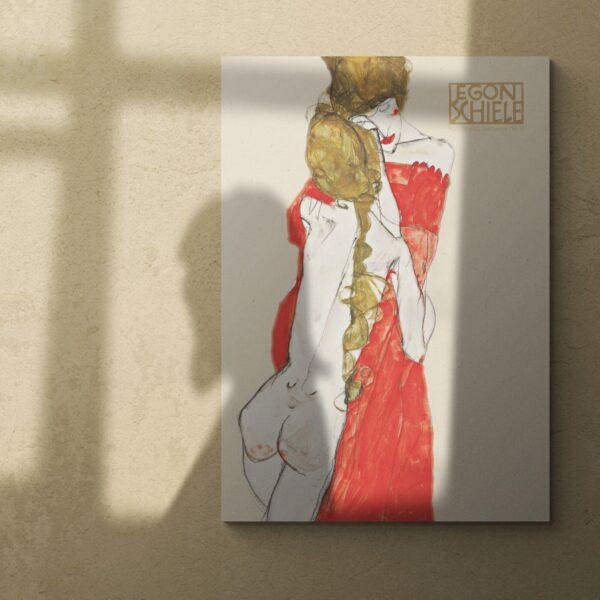 Egon Schiele - Mother & Daughter, Expressionist Masterpiece, Smooth Matte Art Print