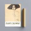 Egon Schiele - Portrait Of A Woman, Expressionist Masterpiece, Smooth Matte Art Print