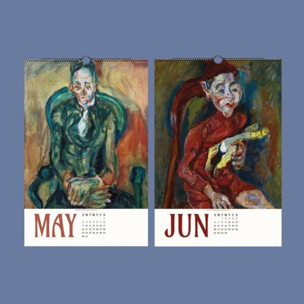 Chaim Soutine Art Wall Calendar - French Artist, Eclectic Style, Semi-Glossy Paper