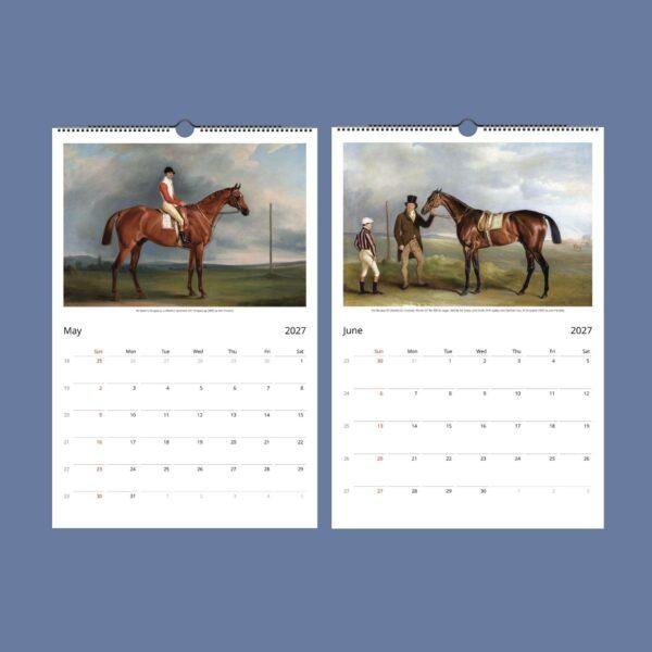 John Ferneley Wall Calendar – English Artist, Vintage Horse Art, Equestrian Gift, Semi-Glossy Paper