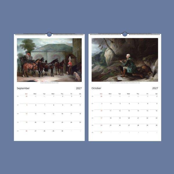 John Ferneley Wall Calendar – English Artist, Vintage Horse Art, Equestrian Gift, Semi-Glossy Paper