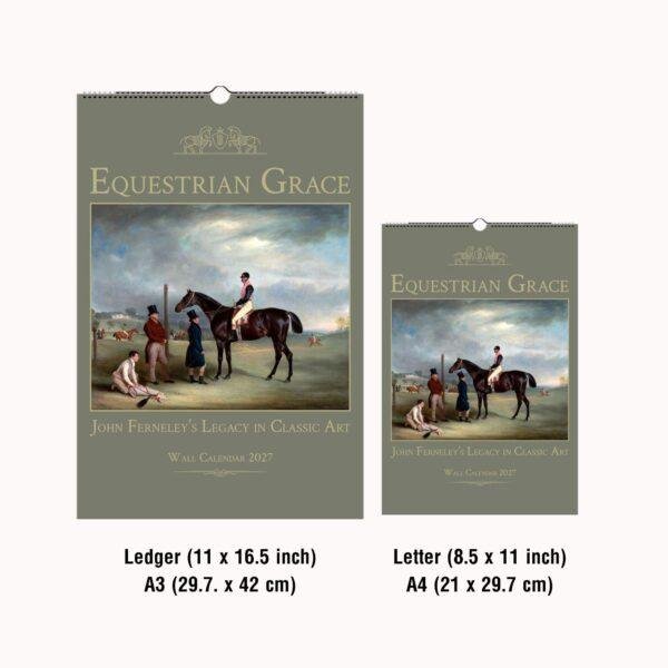 John Ferneley Wall Calendar – English Artist, Vintage Horse Art, Equestrian Gift, Semi-Glossy Paper