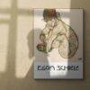 Egon Schiele - Crouching Nude Girl, Expressionist Masterpiece, Smooth Matte Art Print