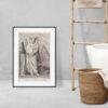 Greek Mythology Art Print – Masquerade Author Poster, Ancient Sculpture, Greece, Light Academia Decor