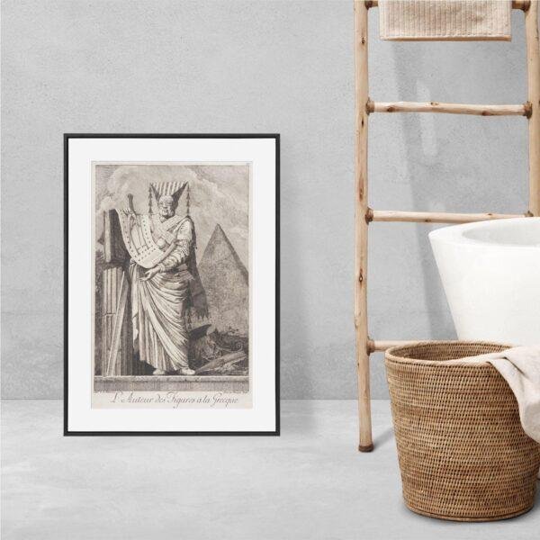 Greek Mythology Art Print – Masquerade Author Poster, Ancient Sculpture, Greece, Light Academia Decor