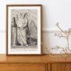 Greek Mythology Art Print – Masquerade Author Poster, Ancient Sculpture, Greece, Light Academia Decor