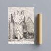 Greek Mythology Art Print – Masquerade Author Poster, Ancient Sculpture, Greece, Light Academia Decor