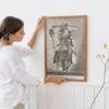 Greek Mythology Art Print – Masquerade Sutler Poster, Ancient Sculpture, Greece, Light Academia Decor