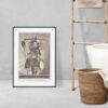Greek Mythology Art Print – Masquerade Sutler Poster, Ancient Sculpture, Greece, Light Academia Decor