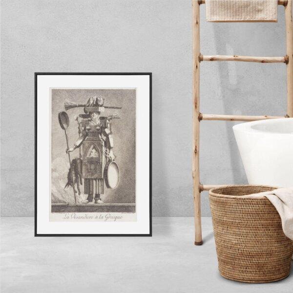 Greek Mythology Art Print – Masquerade Sutler Poster, Ancient Sculpture, Greece, Light Academia Decor