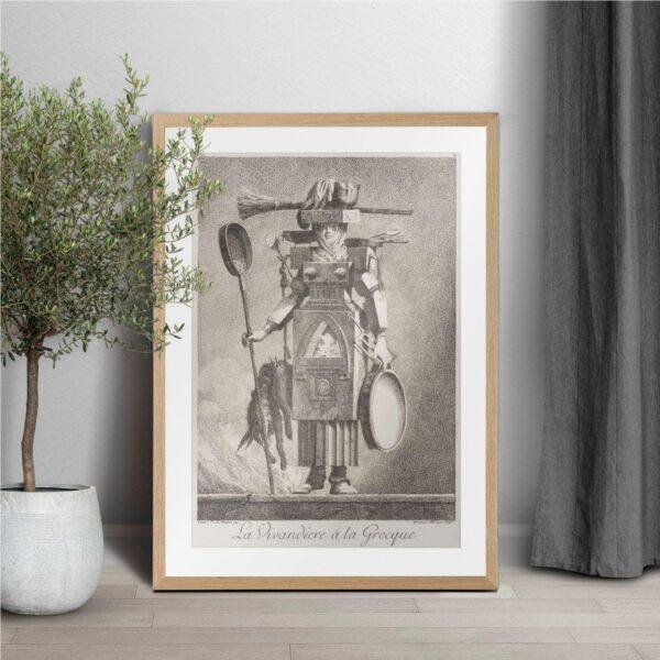 Greek Mythology Art Print – Masquerade Sutler Poster, Ancient Sculpture, Greece, Light Academia Decor