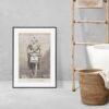 Greek Mythology Art Print – Masquerade Groom Poster, Ancient Sculpture, Greece, Light Academia Decor