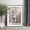 Greek Mythology Art Print – Masquerade Groom Poster, Ancient Sculpture, Greece, Light Academia Decor