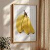 Country Life Educational Poster - Bananas, Watercolor Painting, Smooth Matte Art Print