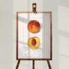 Country Life Educational Poster - Peach, Watercolor Painting, Smooth Matte Art Print