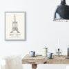 London Landmark Art - Great Tower Wembley Park, Design No. 18, Architecture Sketch, Matte Print