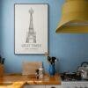 London Landmark Art - Great Tower Wembley Park, Design No. 64, Architecture Sketch, Matte Print