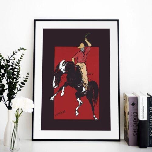 George Ford Morris - World’s championship Rough Riding Contest, Gallery Matte