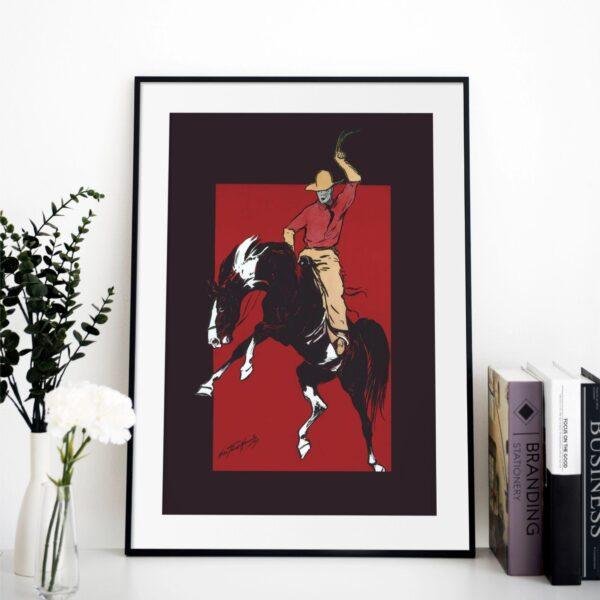 George Ford Morris - World’s championship Rough Riding Contest, Gallery Matte