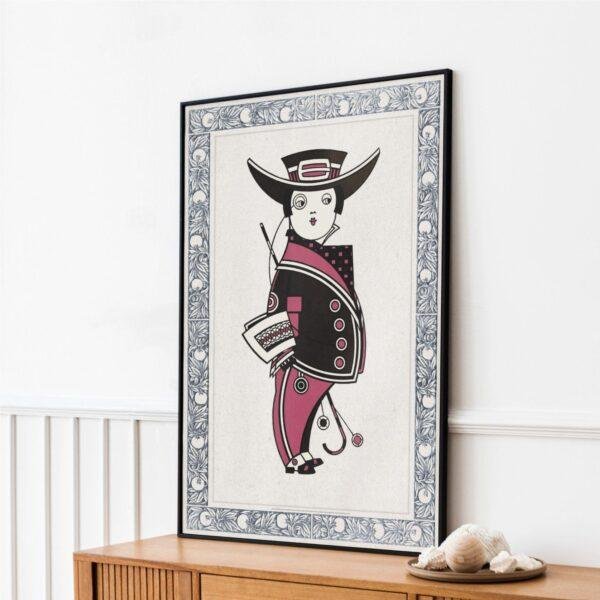 Augustus Jansson - Queen City Ink, Magenta Maverick, Smooth Matte Print