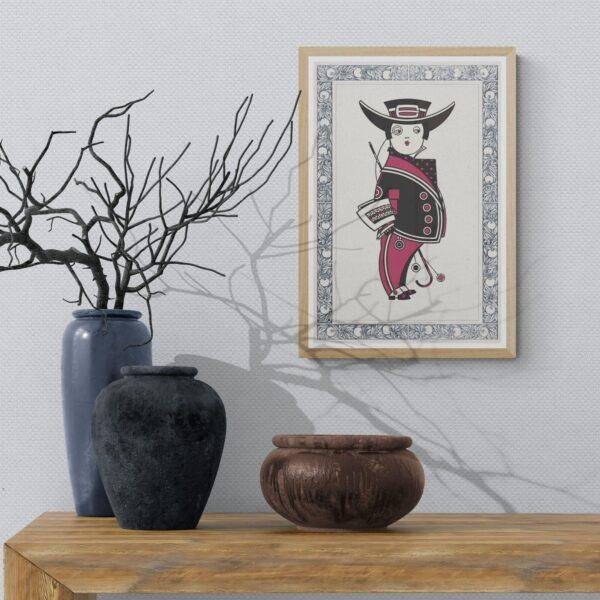 Augustus Jansson - Queen City Ink, Magenta Maverick, Smooth Matte Print