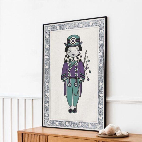 Augustus Jansson - Queen City Ink, Emerald Trickster, Smooth Matte Print