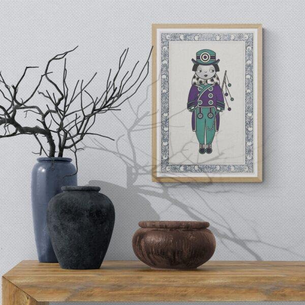 Augustus Jansson - Queen City Ink, Emerald Trickster, Smooth Matte Print