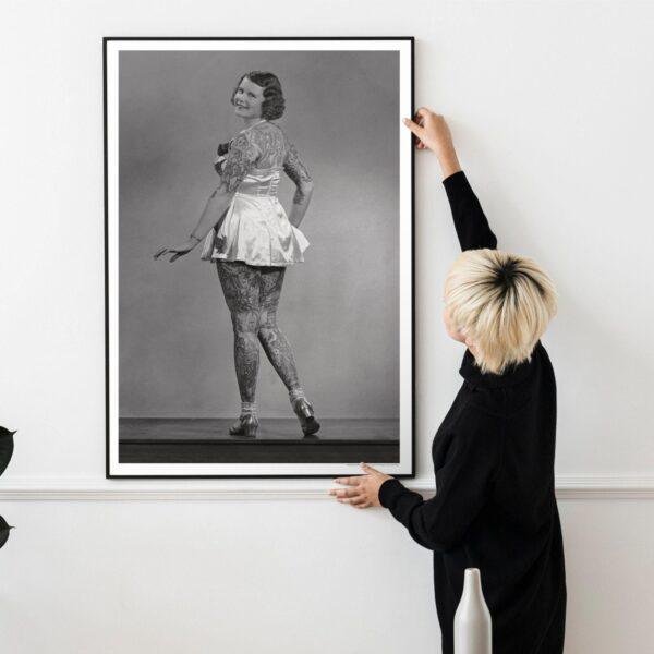 Vintage Tattoo Art – Backpiece Showstopper, Smooth Matte Print