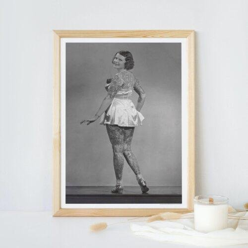 Vintage Tattoo Art – Backpiece Showstopper, Smooth Matte Print